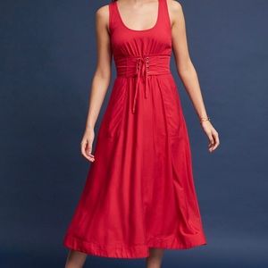ANTHROPOLOGIE CORSET MAXI DRESS
